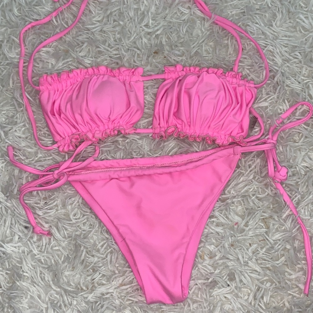 Pink Thong Bikini